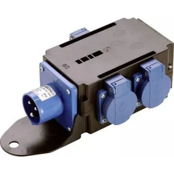 Maitinimo skirstytuvas AS Schwabe MIXO WESER 230V — įėjimas 1x CEE 3p 230V 16A, išėjimas 3x Schuko 230V 16A