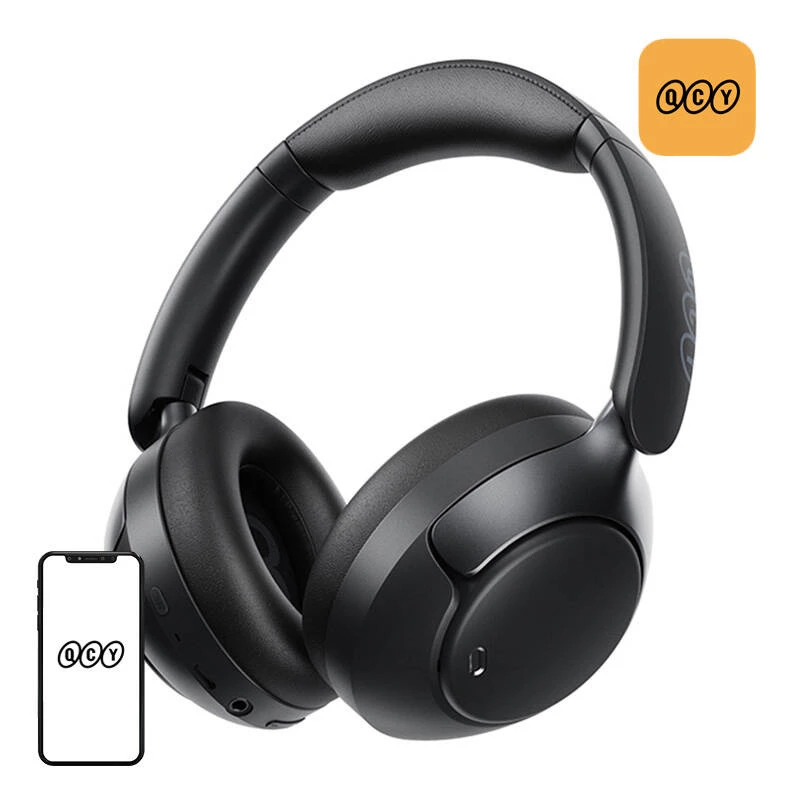 QCY H3 pro ANC belaidės ausinės (juodos)