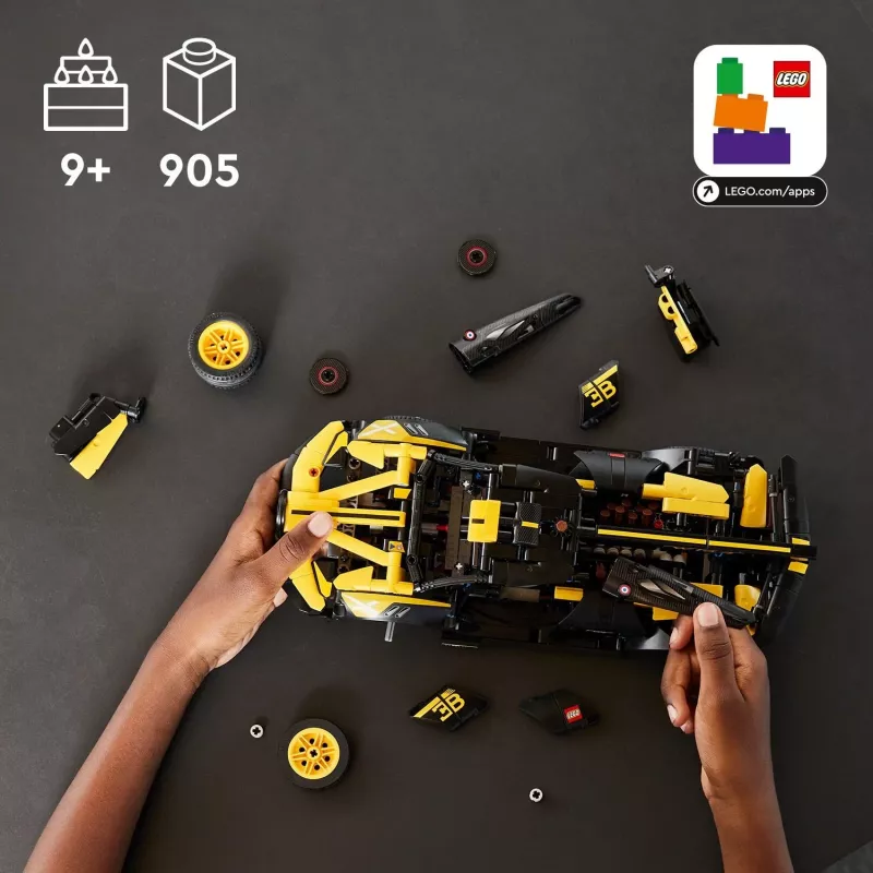LEGO Technic: Bugatti Bolide modelio automobilio žaislo konstravimo rinkinys (42151)