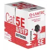 Alantec KIU5OUTS305Q tinklo kabelis, juodas, 305 m, Cat5e U/UTP (UTP) (KIU5OUTS305Q)
