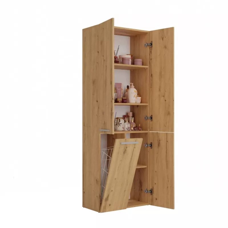 Topeshop NEL 1K DD ART KPL vonios spintelė ąžuolas