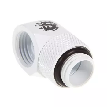 Aušinimo priedas BitsPower BP-DW90R — žalvaris baltas, matmenys 18×18×31,8 mm