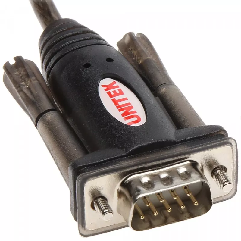 UNITEK Y-105A serijinis laidas juodas 1,5 m USB Type-A DB-9