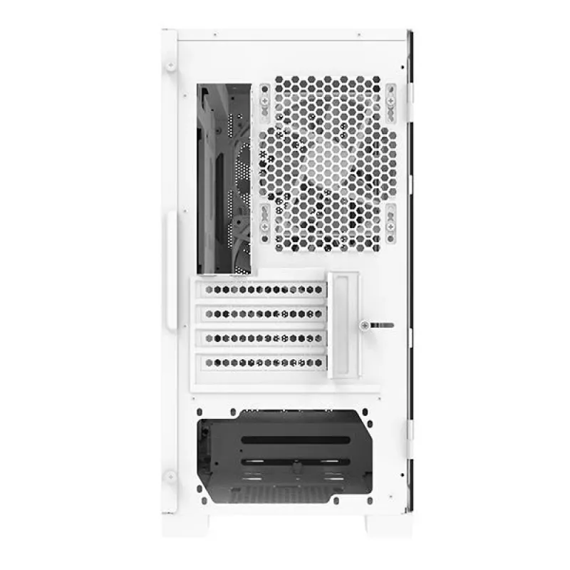 Montech AIR 100 ARGB MICRO-ATX korpusas su keturiais iš anksto sumontuotais ARGB ventiliatoriais, itin minimalistinis dizainas, smulkaus tinklelio priekinis skydelis, didelis oro srautas, unikalus šoninis skydelis