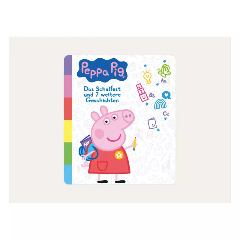 Peppa Pig - Das Schulfest ir 7 kitos istorijos, garso atkūrimo figūrėlė