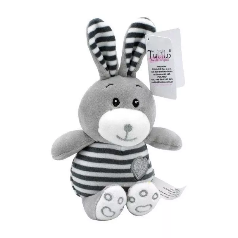 Minkštas žaislas TULILO Striped Cuddles Rabbit 26 cm pliušinis triušis