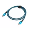 USB-C laidas LANBERG CA-CMCM-45CU-0010-BK 1 m, 240 W galia, 8K@60Hz vaizdas