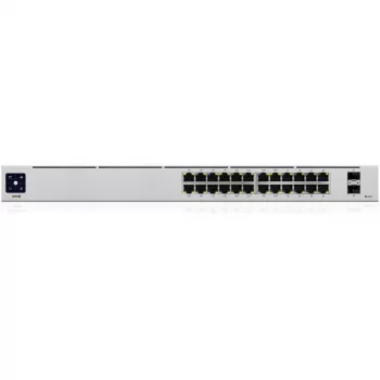 „Ubiquiti Networks UniFi USW-24“ valdomas L2 Gigabit Ethernet (10/100/1000) tinklo komutatorius be maitinimo per Ethernet (PoE), skirtas montuoti į stovą