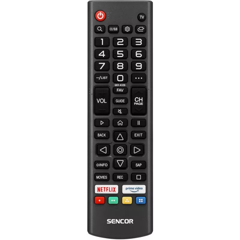 LED IŠMANUSIS TELEVIZORIUS SENCOR SLE 32S803B 32 colių webOS HD 1366×768, HDR10, Wi‑Fi, Bluetooth, DVB‑T/T2/C/S/S2, 3×HDMI, 2×USB