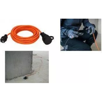 Brennenstuhl 1169930 maitinimo ilgintuvas 10 m 1 kintamosios srovės lizdas lauko darbams oranžinis