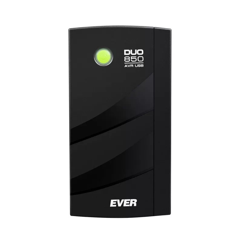EVER DUO 850 AVR USB - UPS - AC 230 V - 550 W - 850 VA - vienfazis - 2 x Bleisure 5 Ah - USB - 6 išėjimo lizdai
