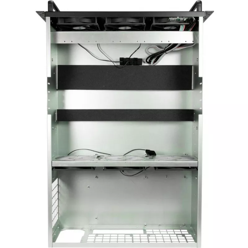 Kompiuterio korpusas Inter-Tech 88887236 Rack Juoda, Pilka