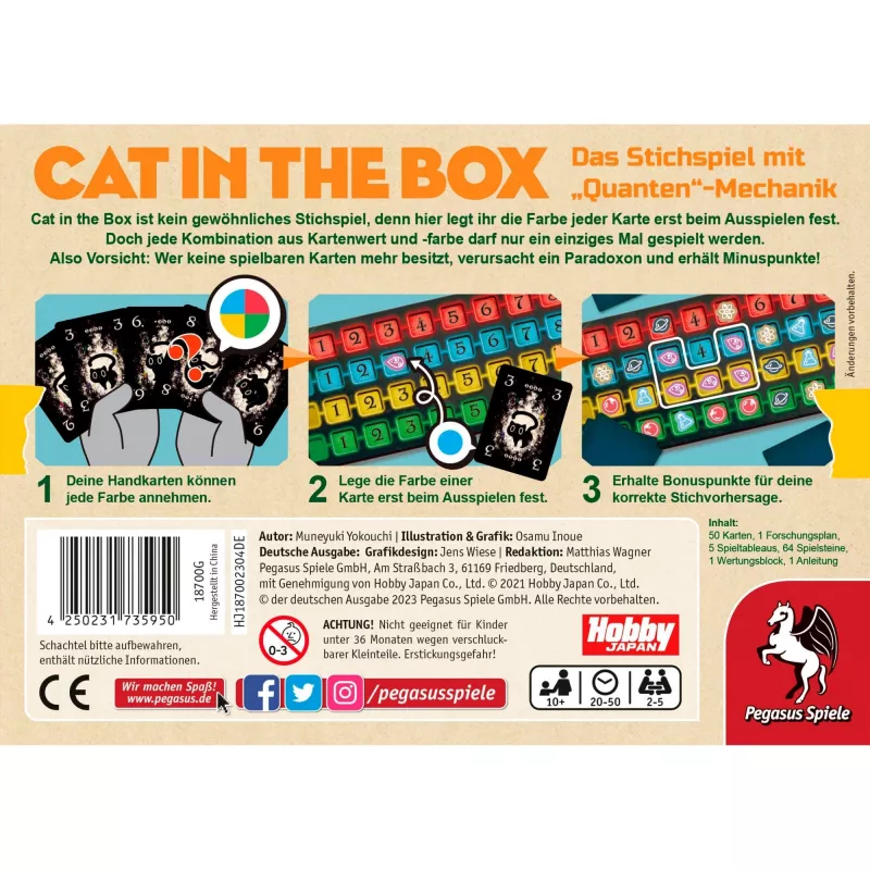 Cat in the Box, Stalo žaidimas
