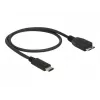 USB laidas DeLOCK 0,5 m USB3.1 C - MicroUSB3.1 B
