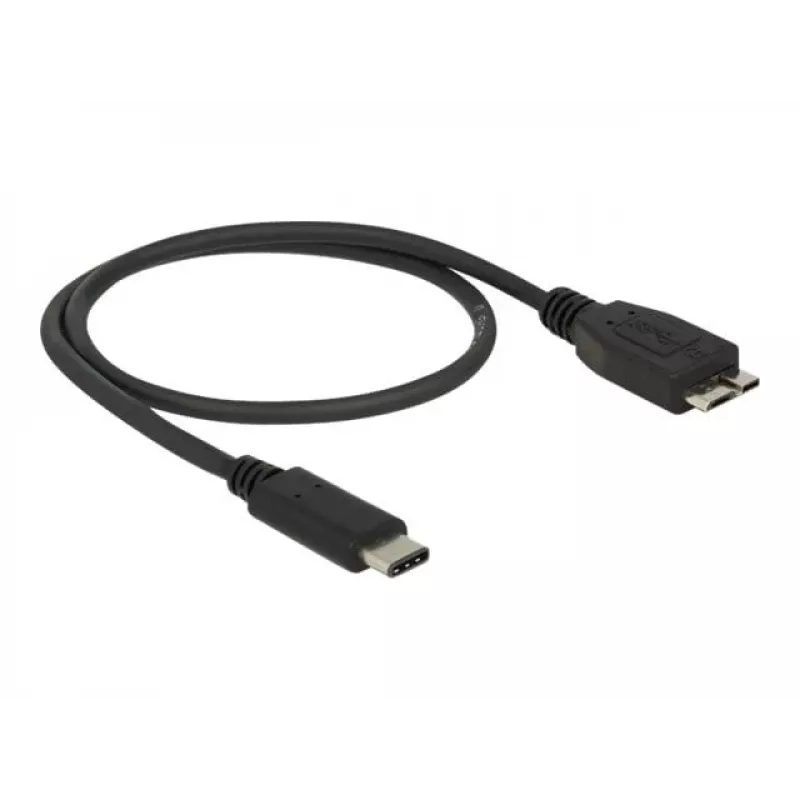 USB laidas DeLOCK 0,5 m USB3.1 C - MicroUSB3.1 B