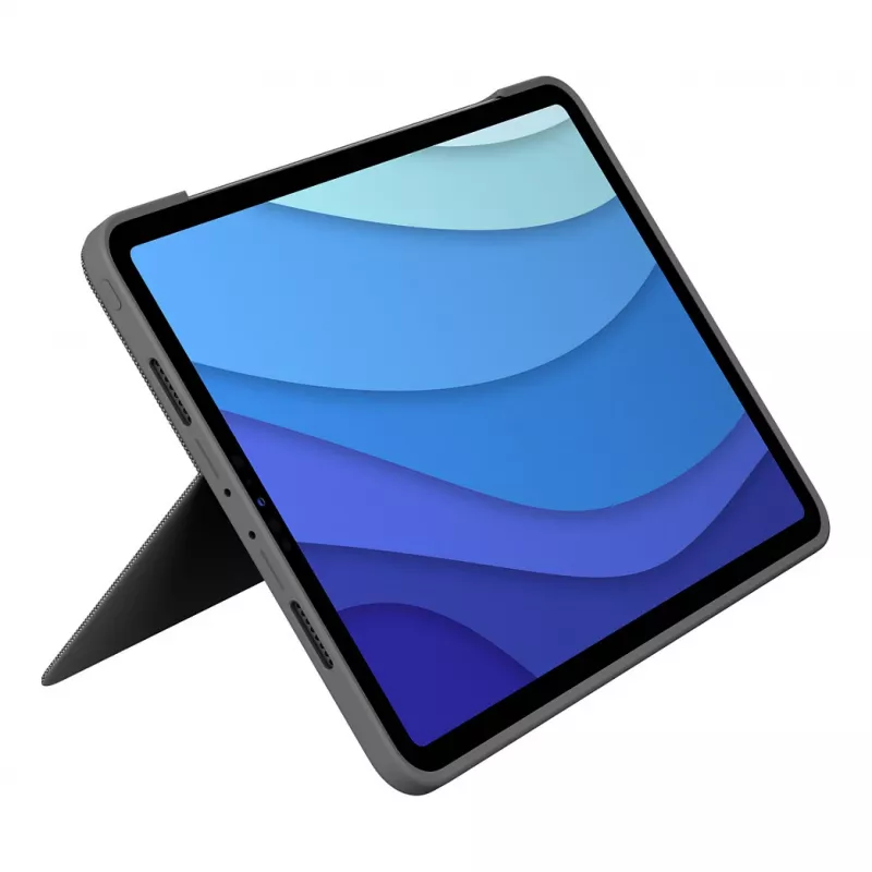 Logitech Combo Touch, skirtas iPad Pro 11 colių 1, 2, 3, 4 kartos, šiaurietiškas QWERTY išdėstymas, jutiklinė aikštelė
