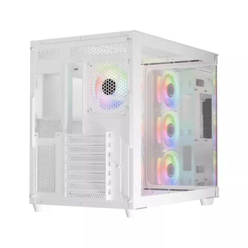 Kompiuterio korpusas Midi LC-Power Gaming 8001W Pro-Storm Light, ATX, juodas