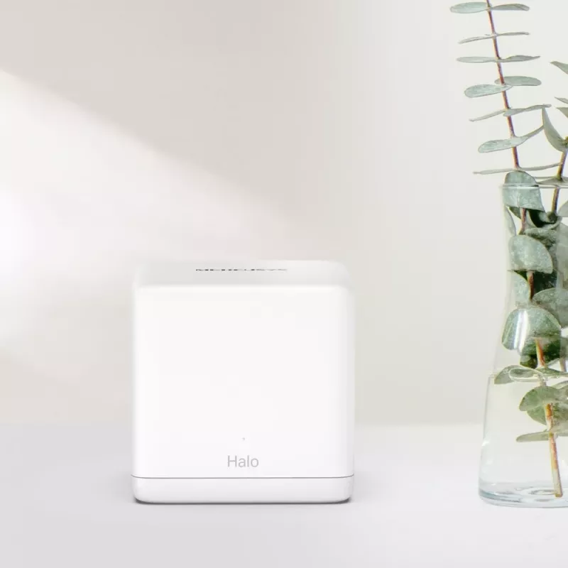 Tinklinė sistema MERCUSYS Halo H60X (2 vnt.) Dviejų juostų Wi‑Fi 6, 1500 Mbit/s, iki 350 m², 2x LAN, vidinės antenos, balta