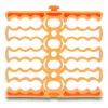 Kabelių laikiklis DeLOCK 66255 oranžinis 24 kabelių įvadai
