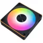 120mm Lian Li UNI FAN CL Wireless Reverse Juoda — modelis 12RCL1W1B, magnetinė jungtis, modulinis RGB