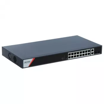 Hikvision 16 prievadų gigabitinis išmanusis PoE komutatorius