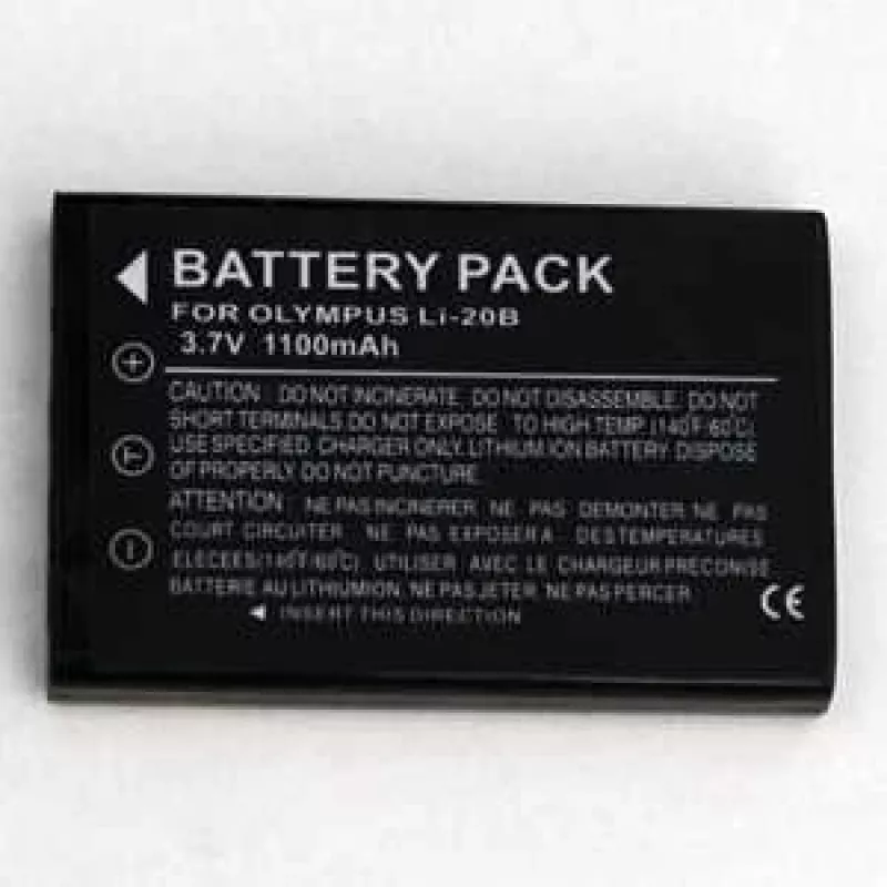 Įkraunama ličio jonų baterija Extra Digital LI‑20B 3,7 V 1000 mAh, skirta Olympus fotoaparatams