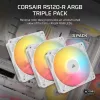 Aušinimo ventiliatorius CORSAIR RS120-R 120mm baltas ARGB 25mm storio