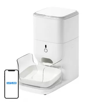 Automatinis šėrykla ir girdykla Catlink Fresh 2 Luxury — ABS korpusas, 4 L sausos ėdalo talpa, kintamosios srovės / baterijų maitinimas, universali šunims ir katėms, balta