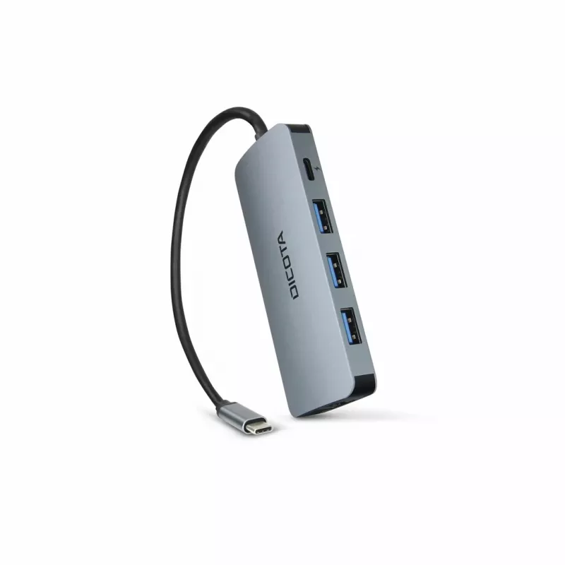 Dicota USB-C 8-in-1 Multi Hub 4K PD 100W sidabrinis