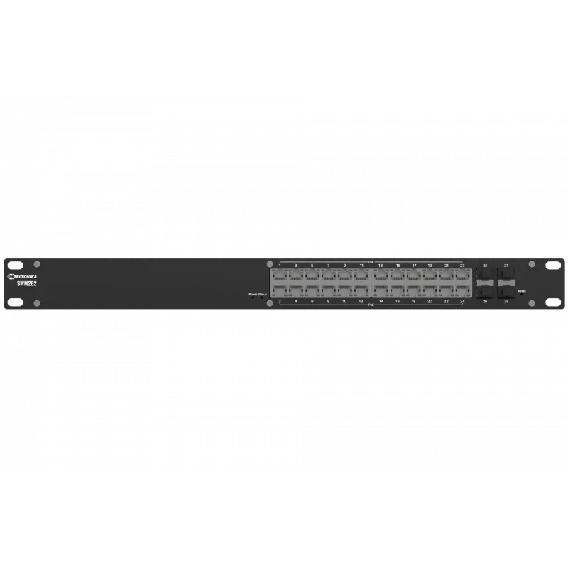 Komutatorius Teltonika SWM282 24 prievadų 4 SFP SWM282