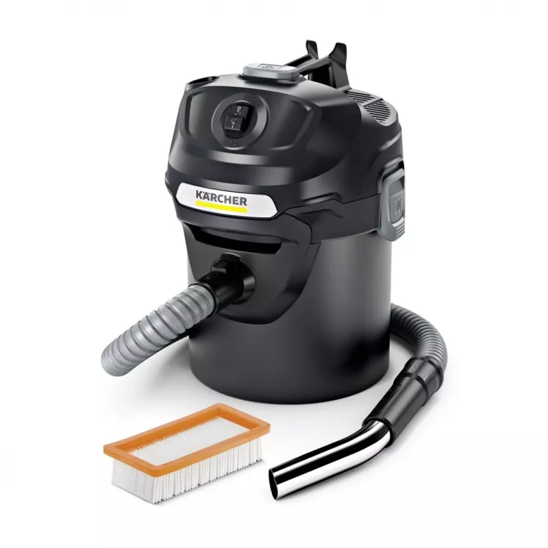 Dulkių siurblys Karcher AD 2 600 AW — sausų pelenų siurblys, 14 l, 600 AW, žarna Ø 3,5 cm, 1 m žarna, juoda