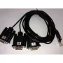 Serijinis laidas ALLNET ALL4500_COM, juodas, DB-9, kištukas
