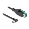DeLOCK PoweredUSB laidas, USB kištukas 12 V į DC 5,5 x 2,5 mm kištuką kampuotas, 1 m
