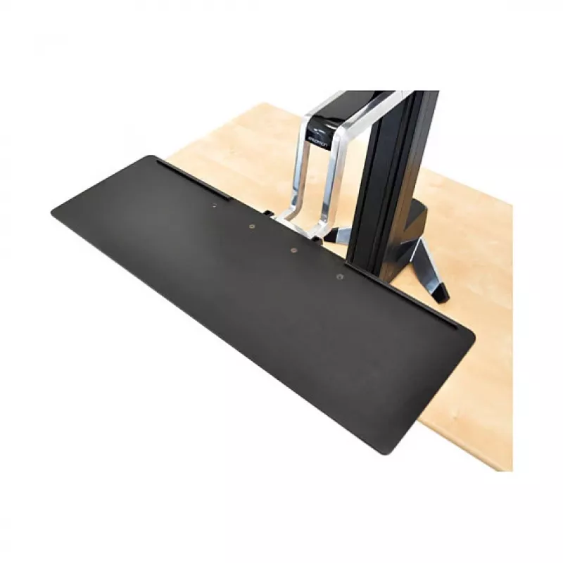 Multimedijos stovas ERGOTRON WorkFit-S Single HD su Worksurface+ — juoda, aukščio reguliavimas 58 cm, maks. apkrova 13,2 kg, ekranams iki 30 colių
