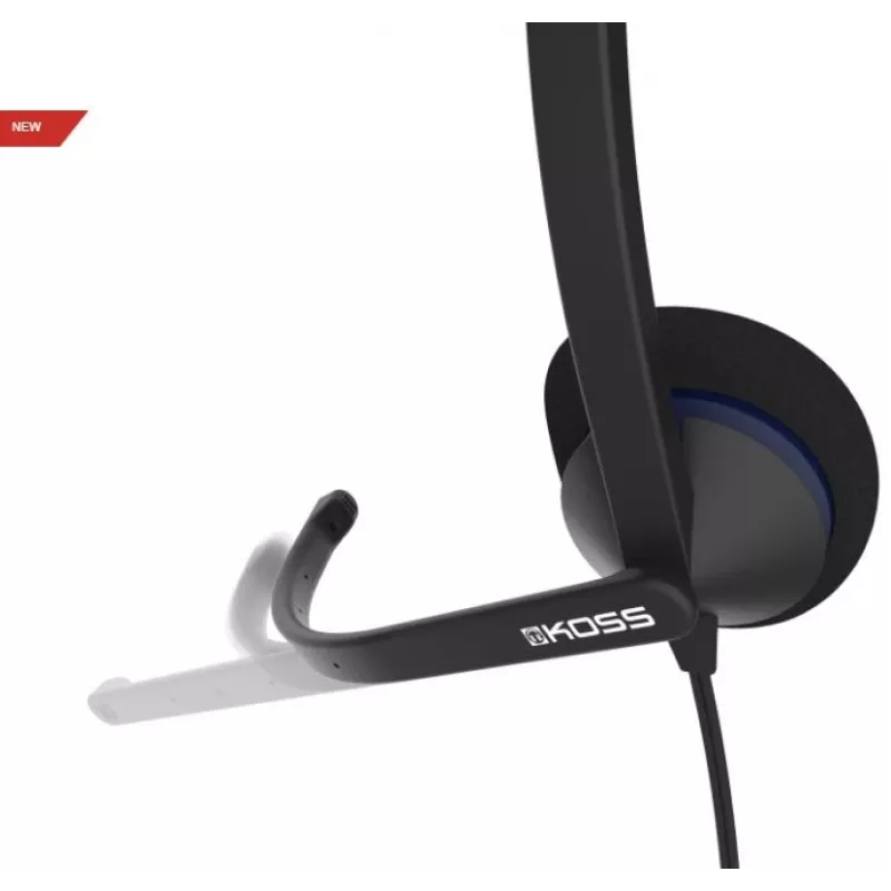 Koss | Ausinės | CS195 USB | Laidinės | Ant ausies | Mikrofonas | Juoda