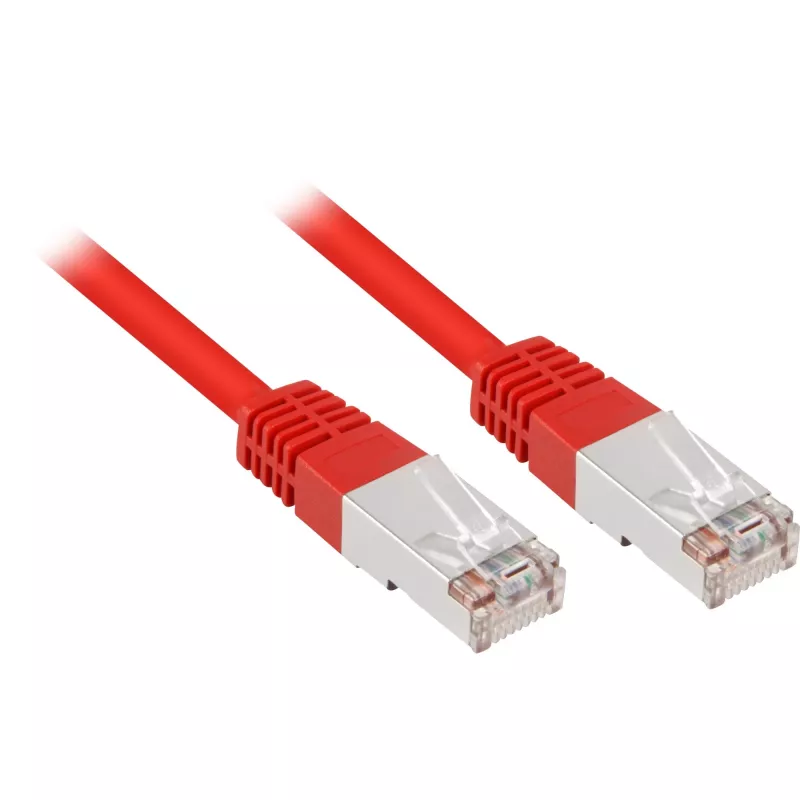 Tinklo kabelis Sharkoon 4044951014460 RJ-45 Cat5e 10 m raudonas