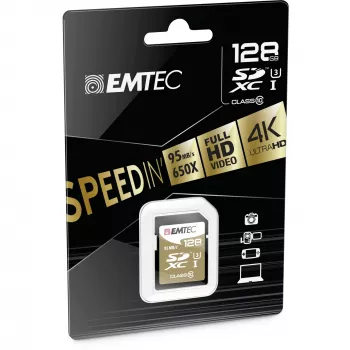 Emtec SDXC 128GB Class10 Speedin 128GB SDXC Class 10 atminties kortelė (ECMSD128GXC10SP)