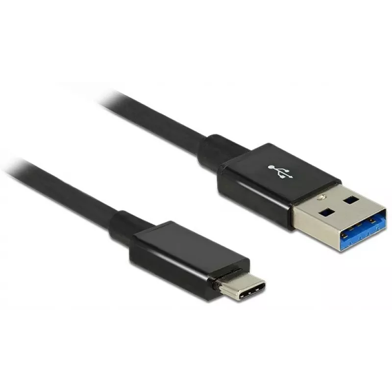 DeLOCK Premium - USB laidas - 24 kontaktų USB Type C (M) - į - 9 kontaktų USB Type A (M) - 1,0 m (USB 3.1 Gen2) - juodas (83983)
