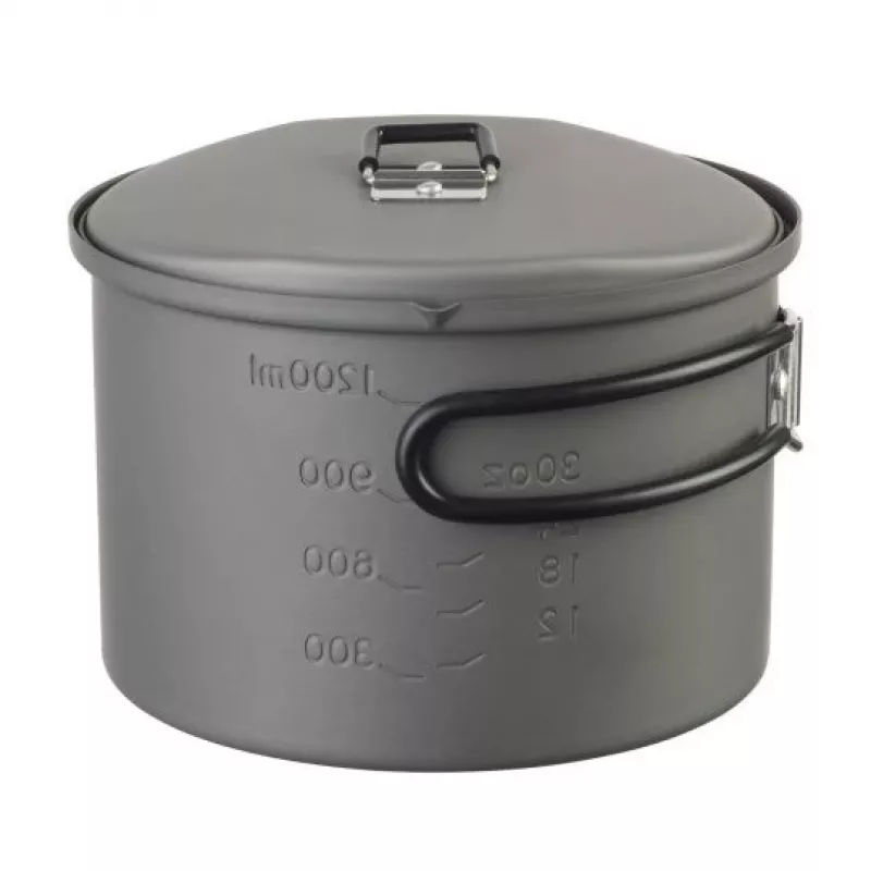 ESBIT PT1600HA stovyklavimo indų puodas 1.6 L Aliuminis, Juodas
