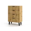 SCANDI 4S plonas ąžuolas ARTISAN komoda