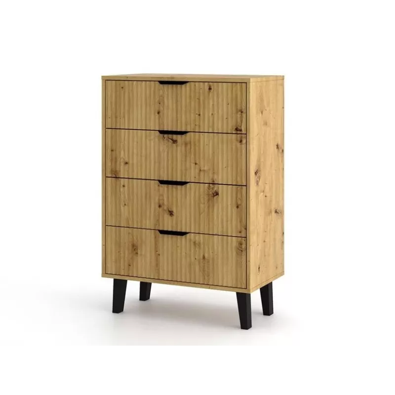 SCANDI 4S plonas ąžuolas ARTISAN komoda