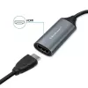 USB-C į USB-A ir HDMI 4K 30Hz adapteris QOLTEC aliumininiame korpuse