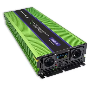 Automobilinis inverteris Qoltec Monolith 6000 W žalias 12 V