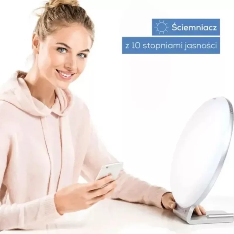 Šviesos terapijos lempa Beurer TL100 — 10 000 liuksų intensyvumas, energiją taupanti konstrukcija