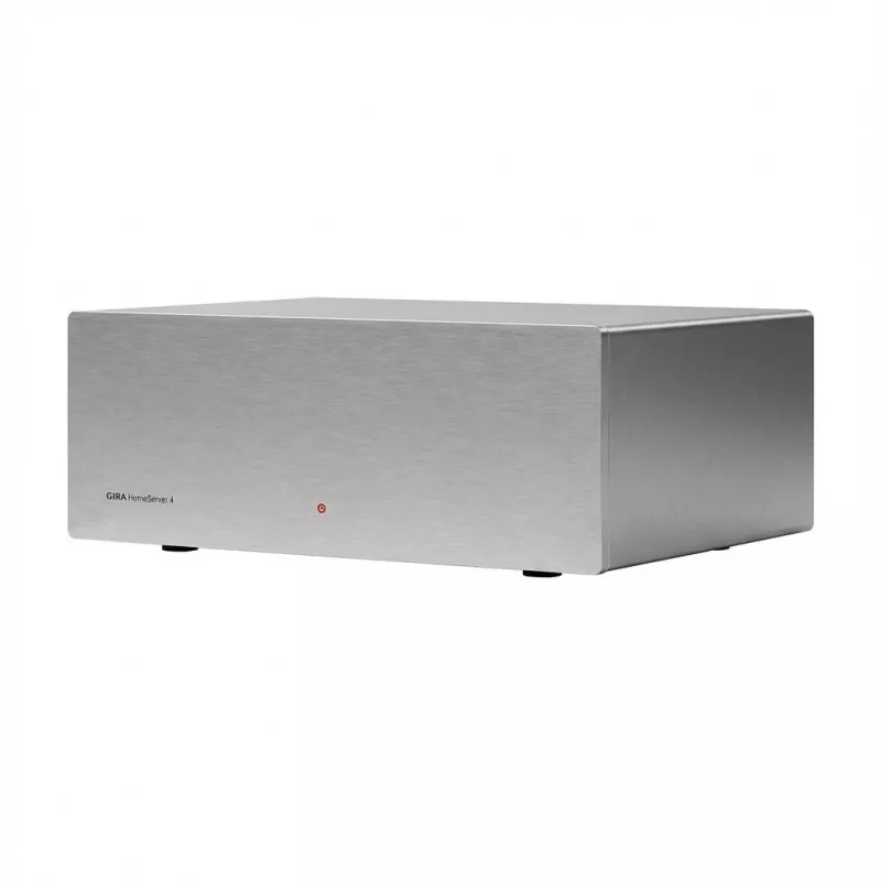 Laidinis Gira 052900 sidabrinis domofonas/terminalas — Fast Ethernet, Android/iOS palaikymas, 225,5×231,5×90,5 mm