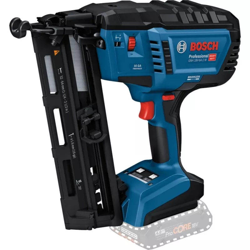 Belaidis medienos vininis pistoletas Bosch GNH 18V-64-2 M Professional solo