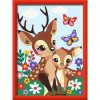 Tapybos pagal numerius rinkinys Ravensburger CreArt Happy Deer — numeruota drobės tapybos rinkinys