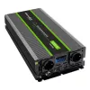 Qoltec 51923 grynos sinusinės bangos keitiklis Monolith | 3000 W | 6000 W | 24 V į 230 V | LCD