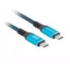 Laidas USB-C M/M USB4 1,5 m 240 W 60 Hz juoda-mėlyna