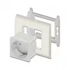 Maitinimo lizdas DELOCK CEE 7/3 (E tipas) baltas, 250 V, 16 A, 4000 W
